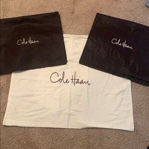 Cole Haan drawstring Lg dust bag- 2 fold over bags